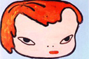 奈良美智'80,'90s／平賀敬'60s　人間像：愛と諧謔：DM画像